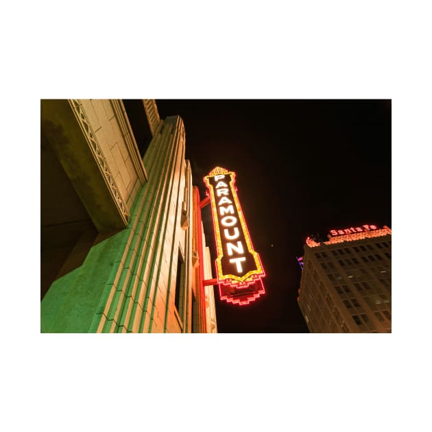 Neon sign for Paramount theater Santa Fe by brians101