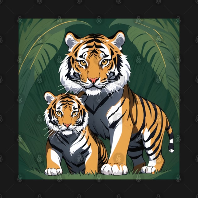 Beautiful Royal Bengal Tigers by Spaceboyishere