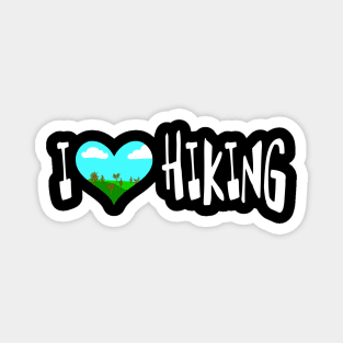 I Love Hiking Camping trekking Magnet