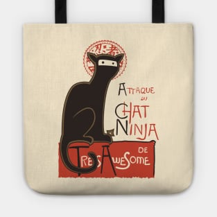 A French Ninja Cat! Tote