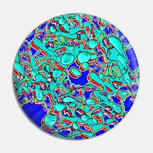 Purple Abstract Arty Pin