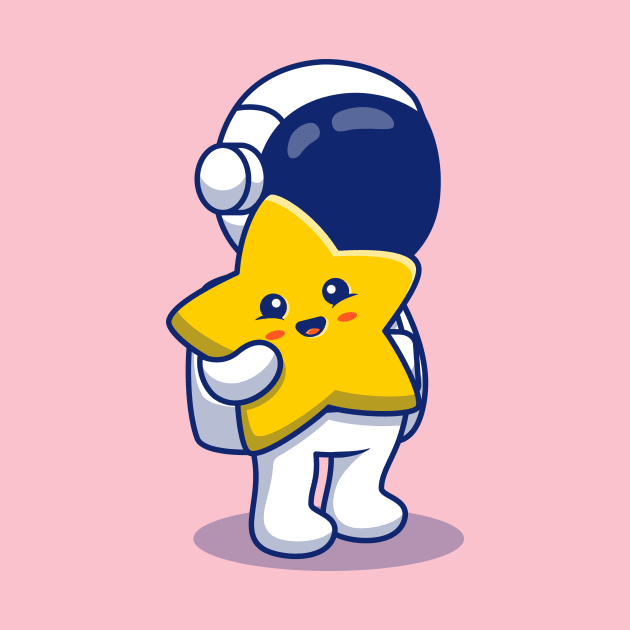 Astronaut Holding Cute Star by Catalyst Labs