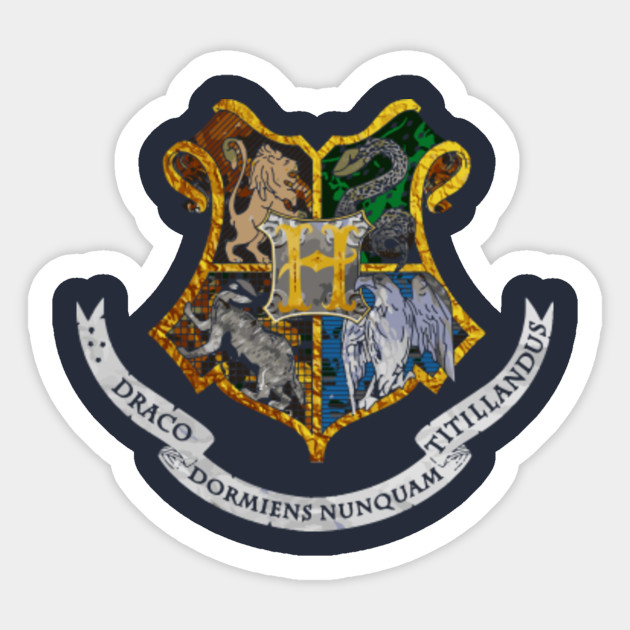 hogwarts hogwarts sticker teepublic