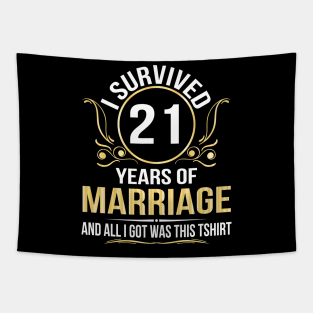 I Survived 21 Years Of Marriage Wedding And All I Got Was This Tapestry