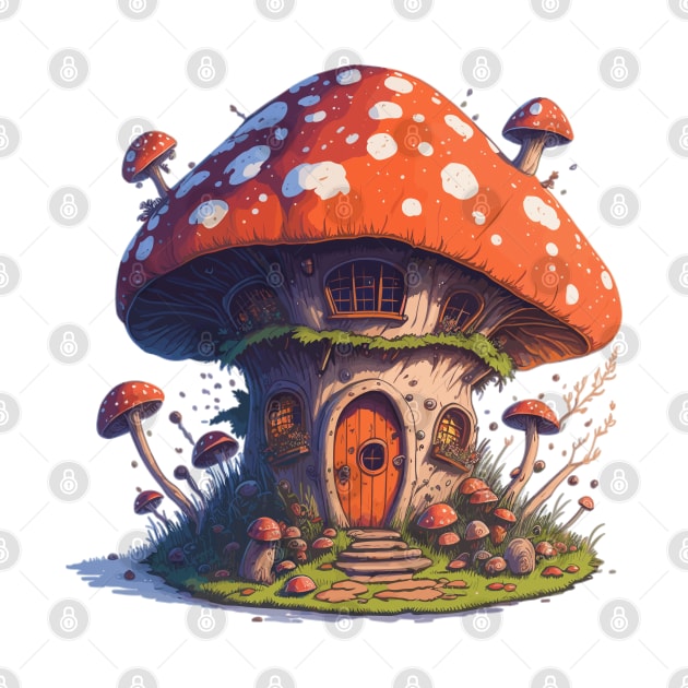 Fairy mushroom house by arrowdesigns19