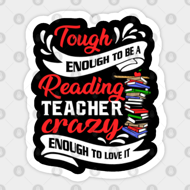 Reading Quotes For Teachers Reading Teacher Quotes Shirt. Reading Teacher Gifts Funny - Amazing Teacher  Great Idea - Aufkleber | Teepublic De
