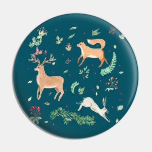 Winter Woodland Design Pin