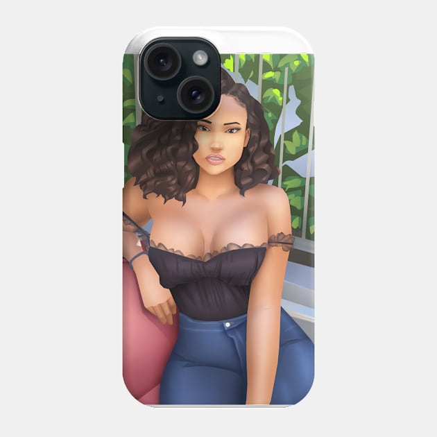 Mixed Black Beauty Collection Phone Case by Beckley Art