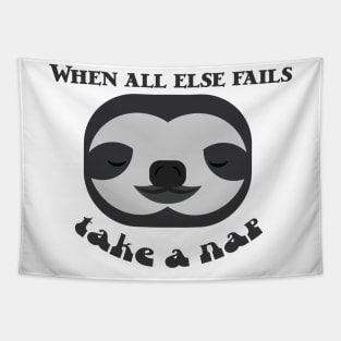 Sloth take a nap Tapestry