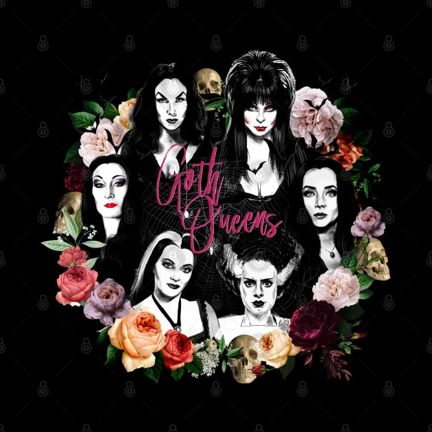 Goth Queens -  Vampira, Lily, Morticia, Frankenstein by Otracreativa