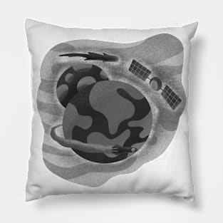 Earth and outer space Pillow