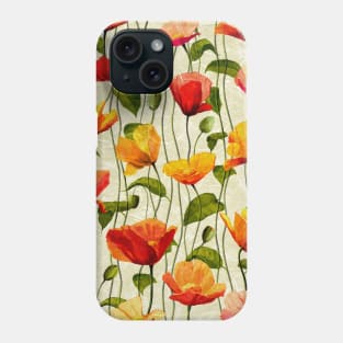 Poppies pattern Phone Case