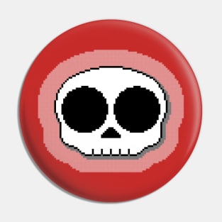 Big eyed skull - PIXEL Pin