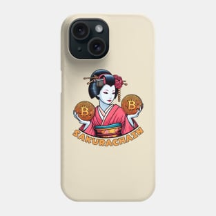 Bitcoin geisha for crypto traders Phone Case