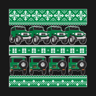 FJ40 Christmas Sweater in Green T-Shirt