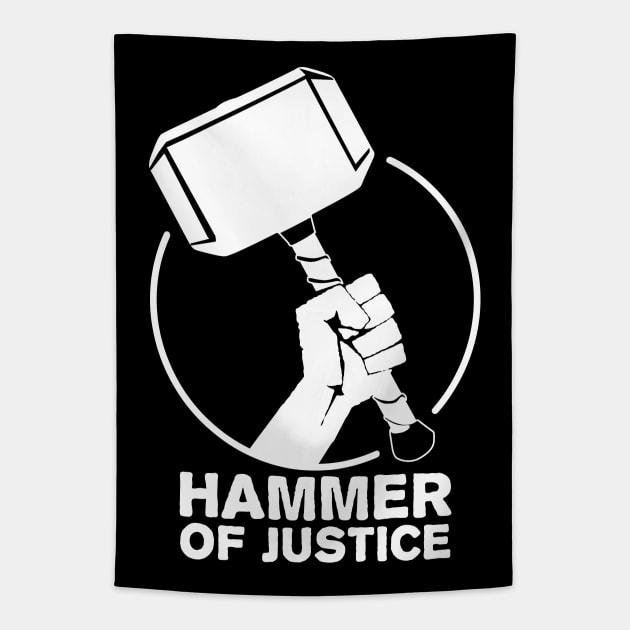 Hammer of Justice Tapestry by TMBTM