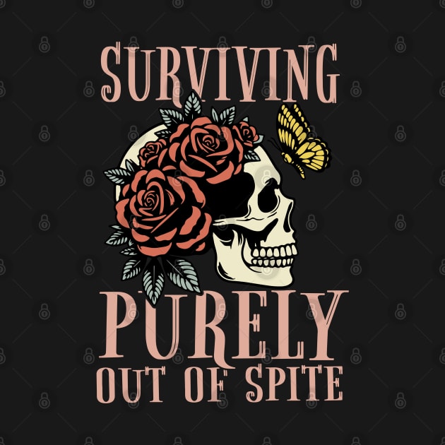 "Out of Spite" Skull & Butterfly by FlawlessSeams