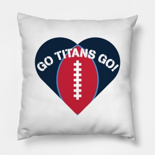 Heart Shaped Tennessee Titans Pillow