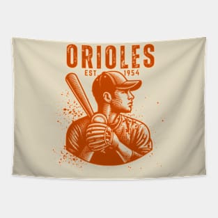 orioles baseball Tapestry