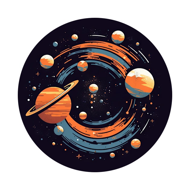 Universe Solar System Planets by HBfunshirts