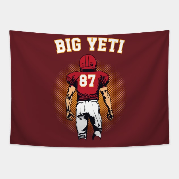 Kansas City Red Big Yeti Tapestry by Emma