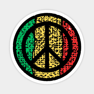 Peace and reggae Magnet