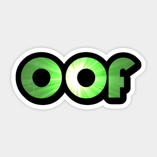 Oof Oof Sticker Teepublic Au - roblox oof noob head oof sticker teepublic