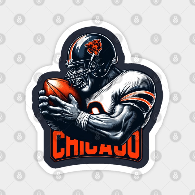 Chicago Bears 001 Magnet by romancenemy
