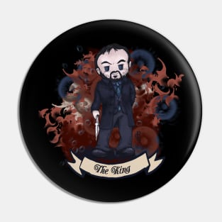 SPN Kawaii Crowley Pin