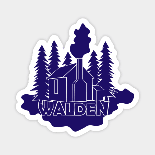 Walden - Henry David Thoreau (Blue version) Magnet