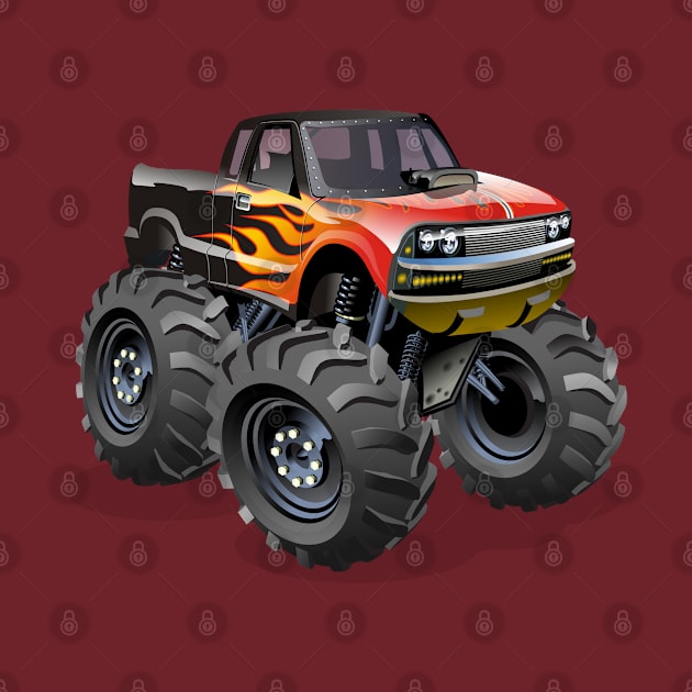 Cartoon monster truck by Mechanik