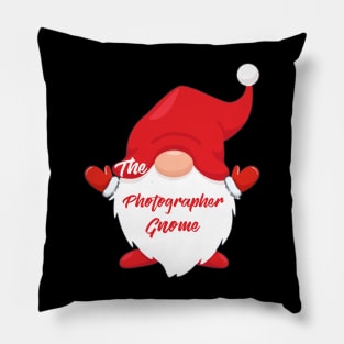 The Photographer Gnome Matching Family Christmas Pajama Pillow