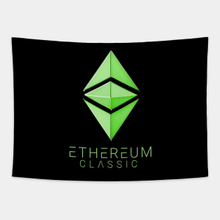 Ethereum Classic Simple (green metal) Tapestry