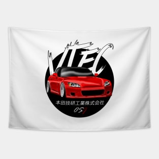 JDM S2000 Red Black Sun Edition Tapestry