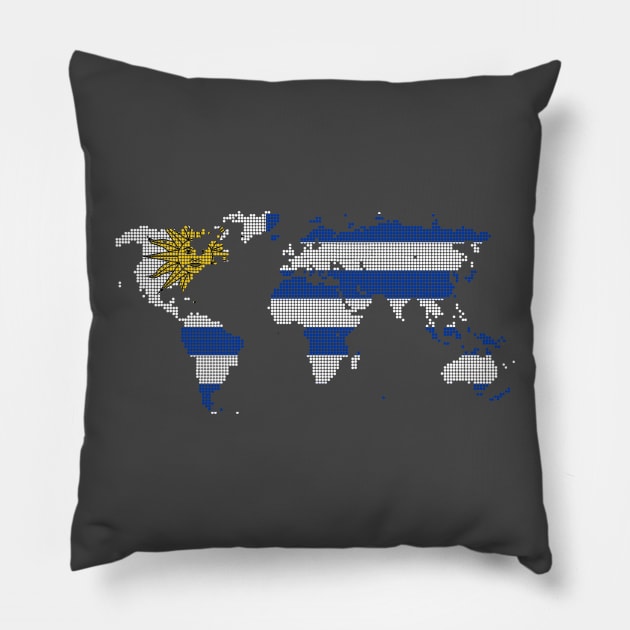 Uruguay Pillow by 1STunningArt