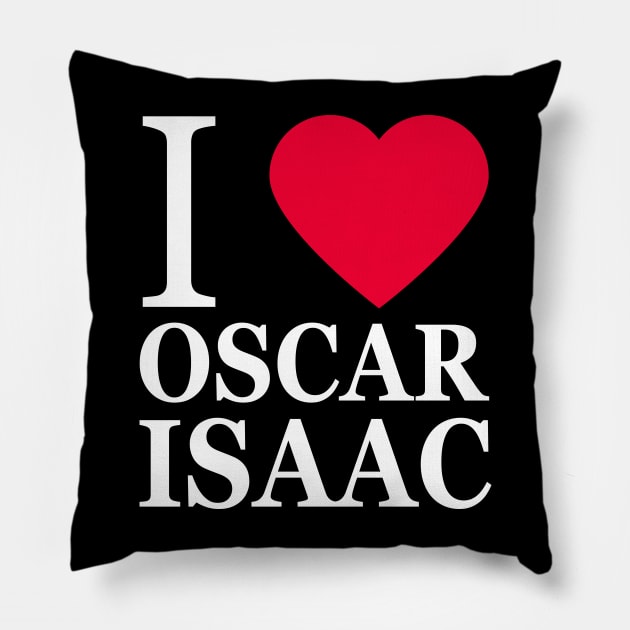 I love Oscar Isaac Pillow by byebyesally