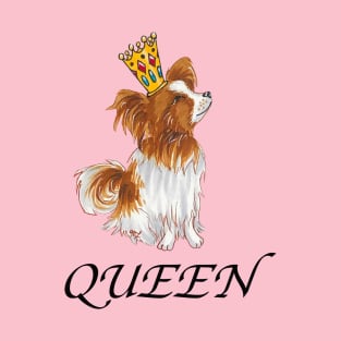 Queen Papillon Puppy T-Shirt