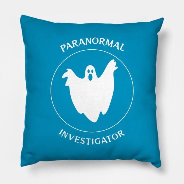 Paranormal Investigator Ghost Hunter Pillow by Ghost Of A Chance 