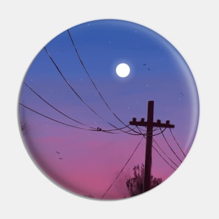 Dusk Moon Pin