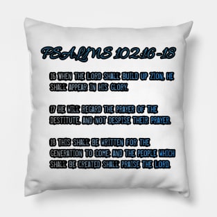 Psalms 102:16-18 Pillow