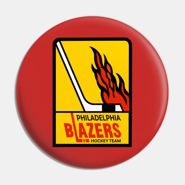 retro Philadelphia Blazers Pin by LocalZonly