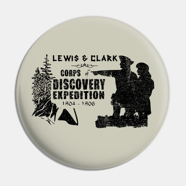 Lewis and Clark distressed Pin by hauntedjack