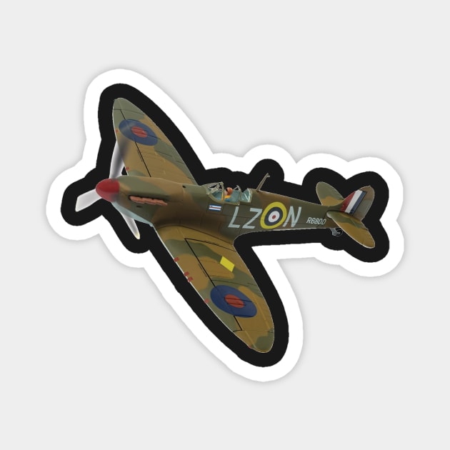 Spitfire Model Aircraft Magnet by ontherails