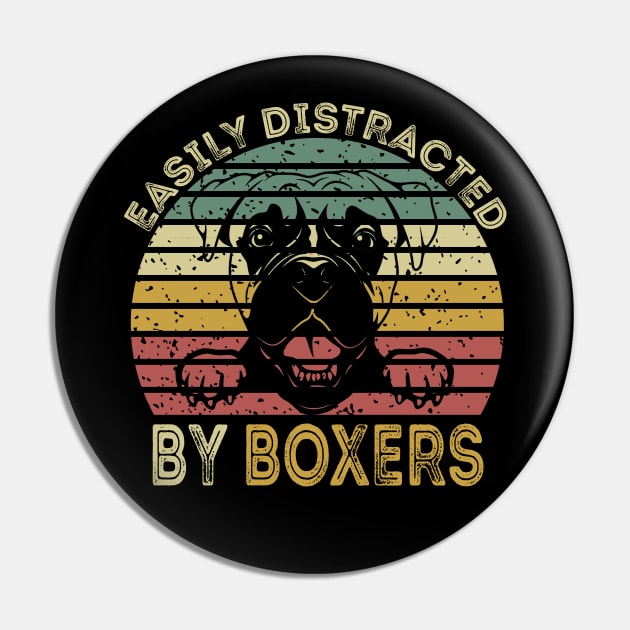 Easily Distracted By Boxers Pin by DragonTees