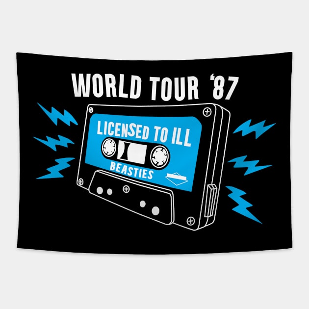 Beasties World Tour ‘87 Tapestry by Fresh Fly Threads