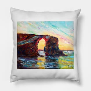 Beach of the Cathedrals Pillow