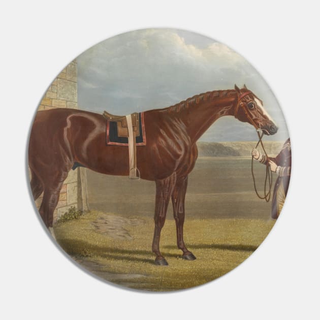 Eclipse - He was bred in 1764, by H.R.H. Wm. Cuke of Cumberland, got by Marsk, son of squirt, a son of Gartletts Childers, own brother to Flying Childers by Charles Hunt Pin by Classic Art Stall