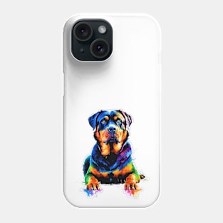 Pop-Art Rottweiler Impressionism Phone Case