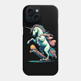 Fantasy unicorn skater Phone Case