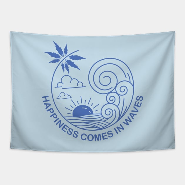 Summer and waves Tapestry by My Happy-Design